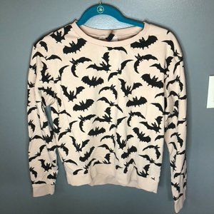DIVIDED long-sleeve bat print shirt size medium